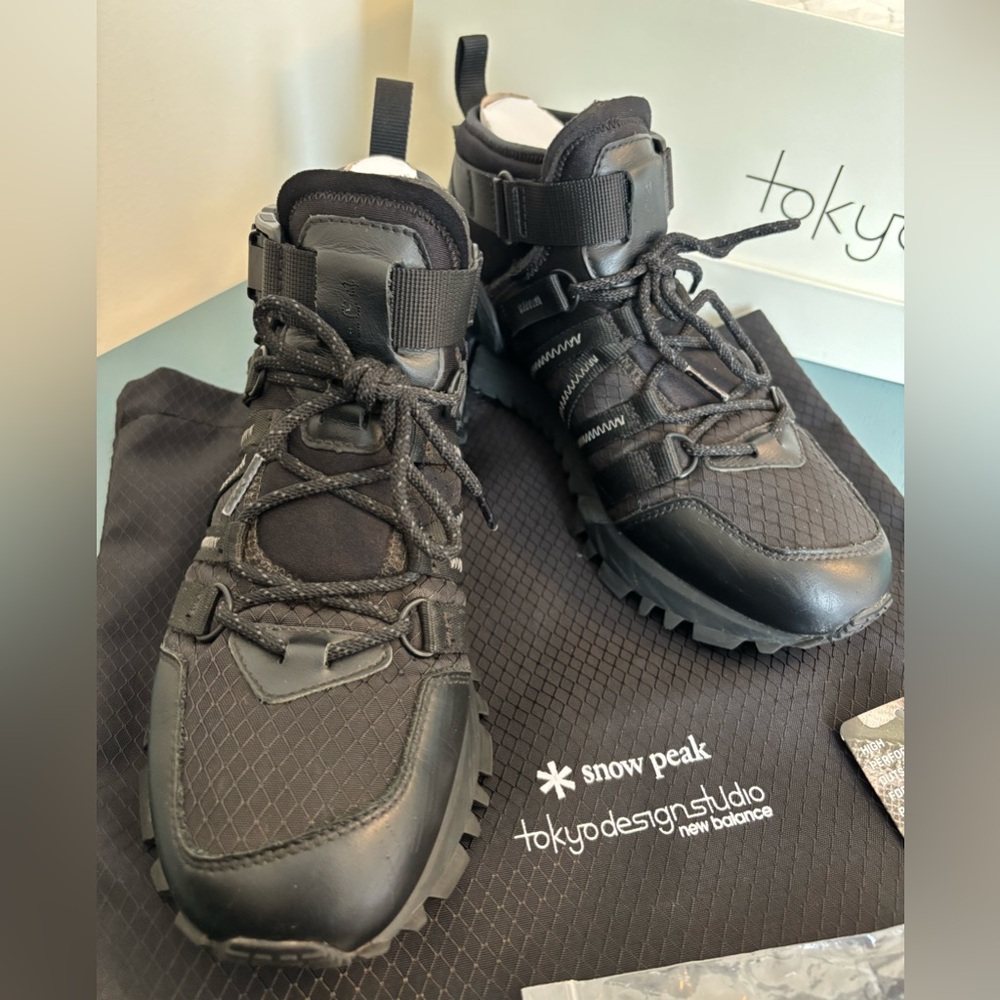 New Balance x Snow Peak Black Gore-Tex R-C4 Boots MSRC4GSA, US 9